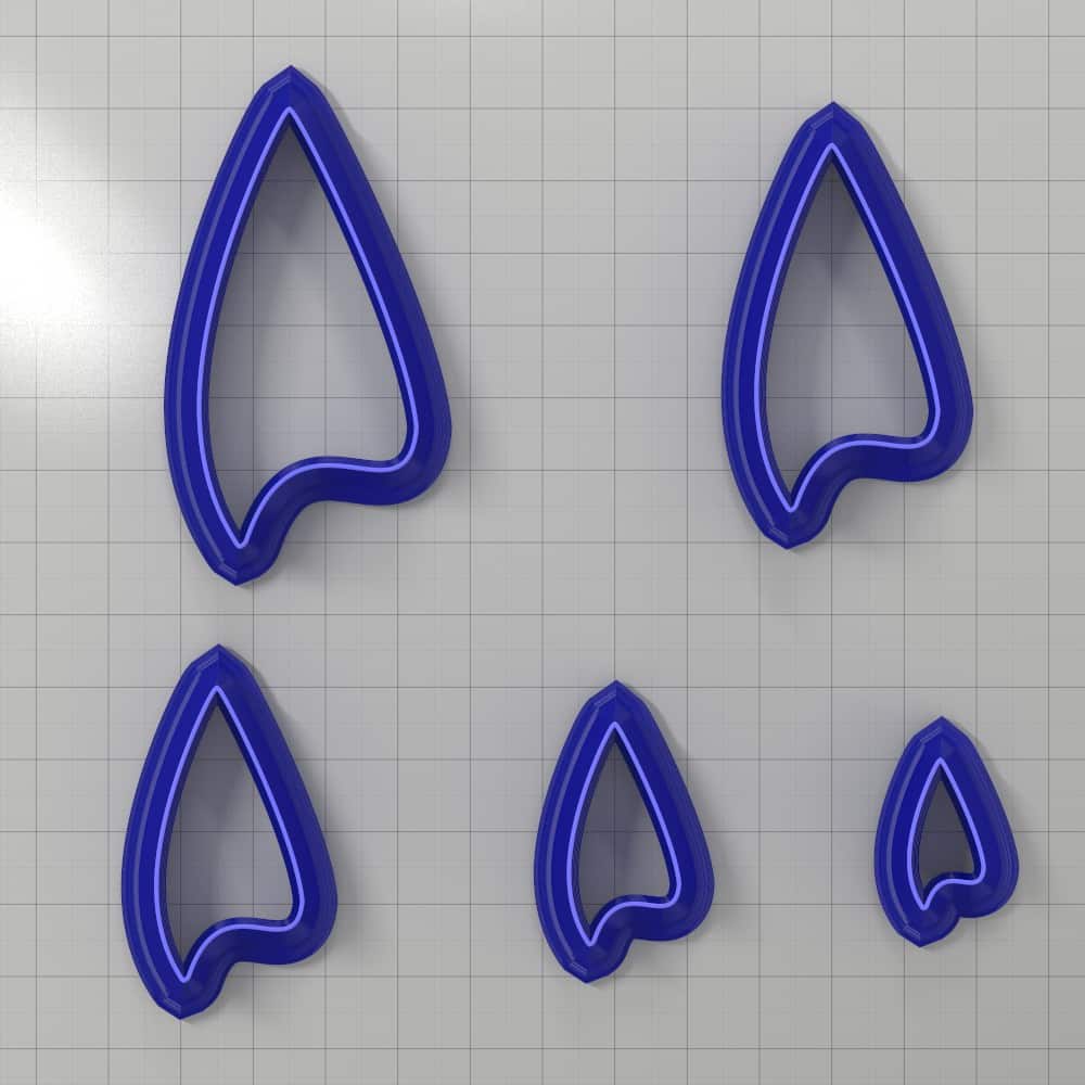 Drops Clay Cutters #25 Right Plastic Cutters SweetyBijou Tools