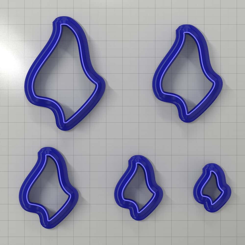 Drops Clay Cutters #28 Left Plastic Cutters SweetyBijou Tools