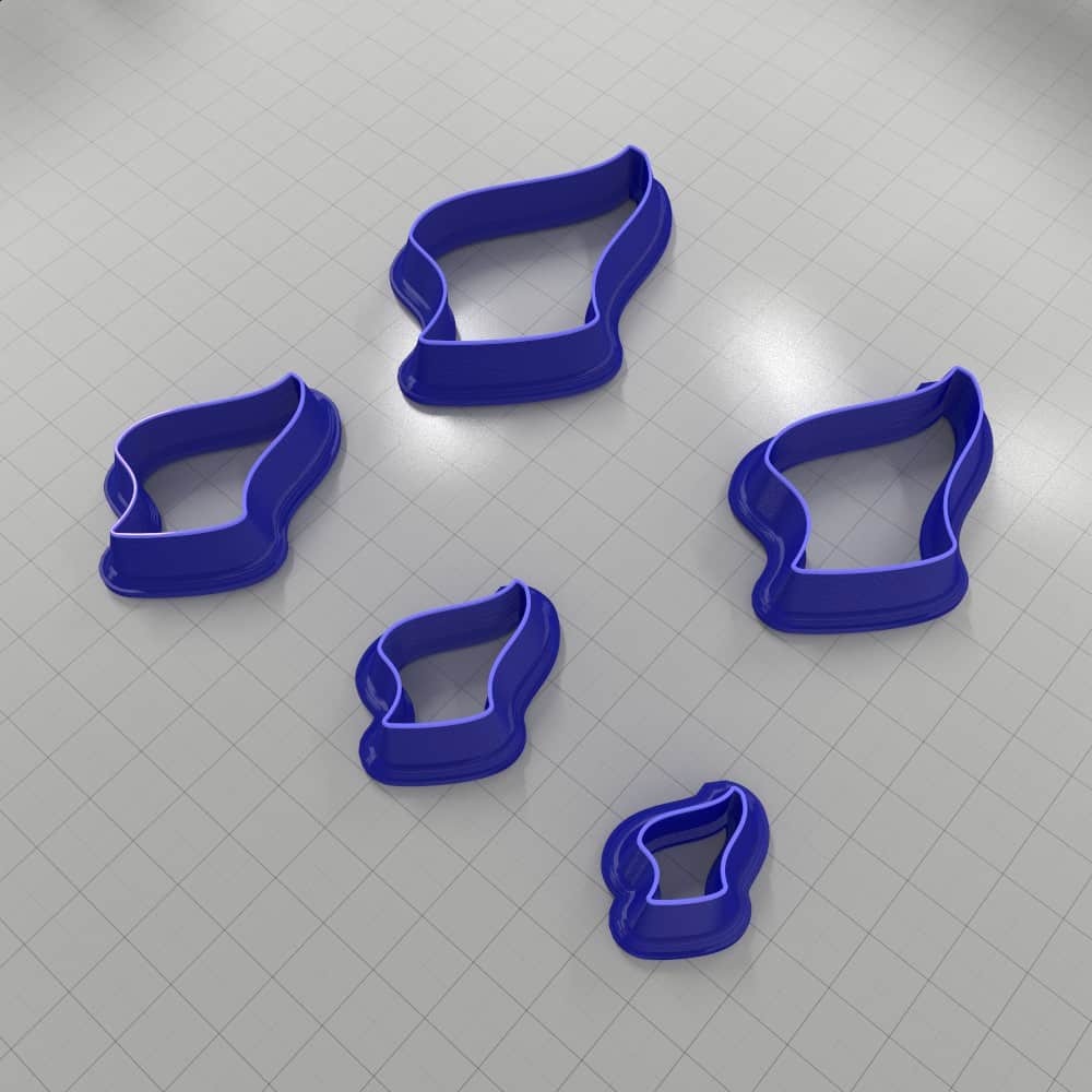 Drops Clay Cutters #28 Left Plastic Cutters SweetyBijou Tools