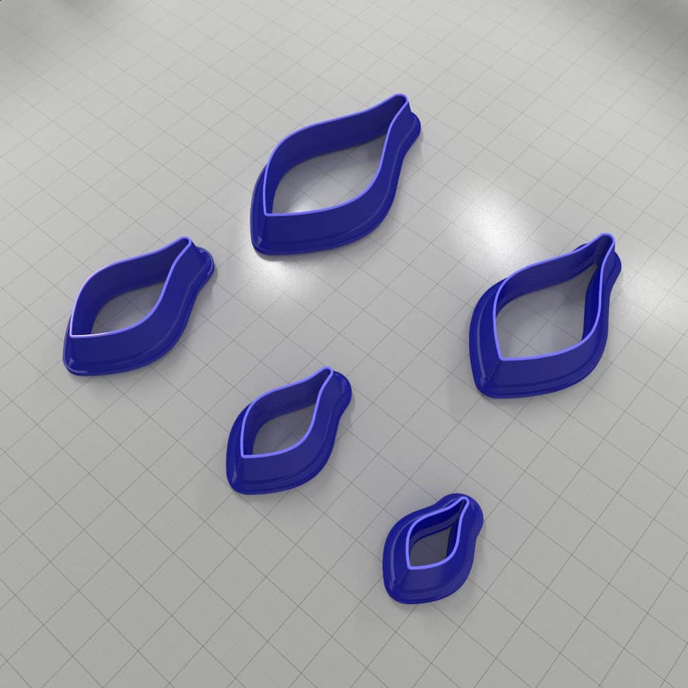 Drops Clay Cutters #38 Plastic Cutters SweetyBijou Tools