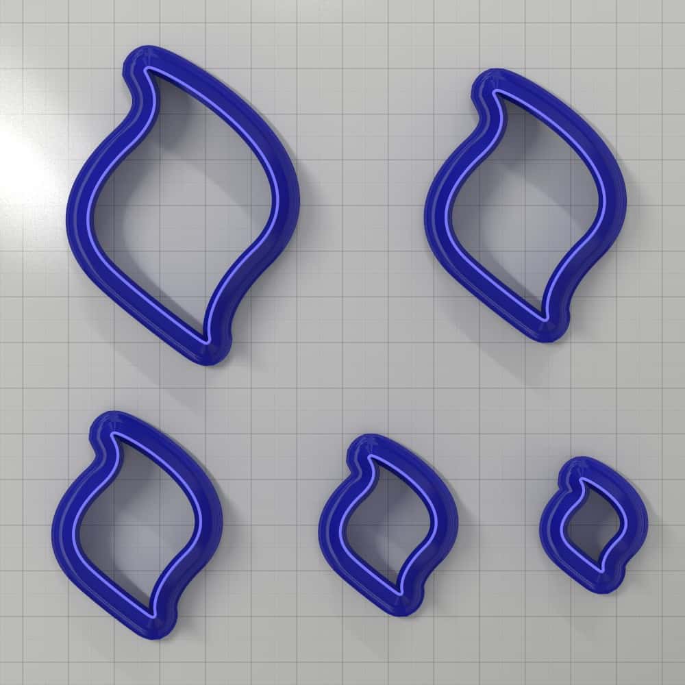 Drops Clay Cutters #42 Left Plastic Cutters SweetyBijou Tools