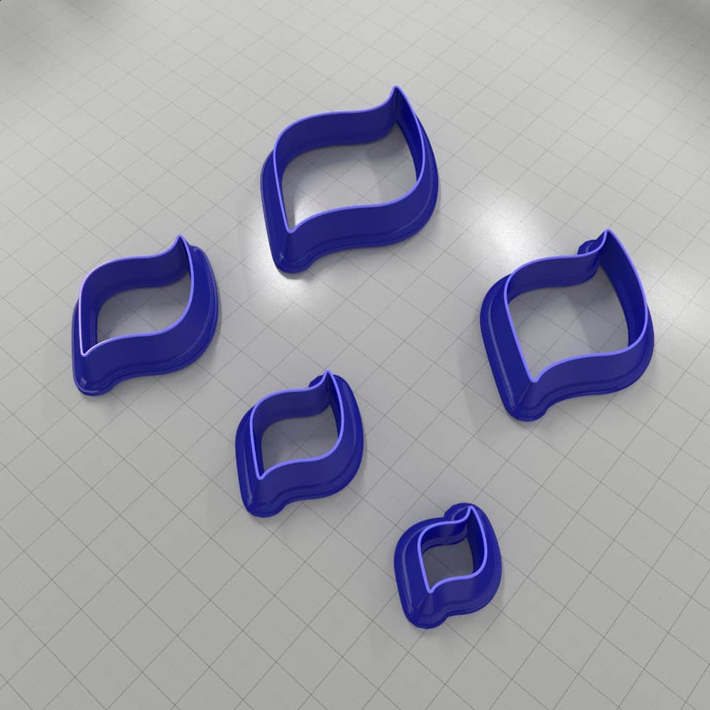 Drops Clay Cutters #42 Left Plastic Cutters SweetyBijou Tools