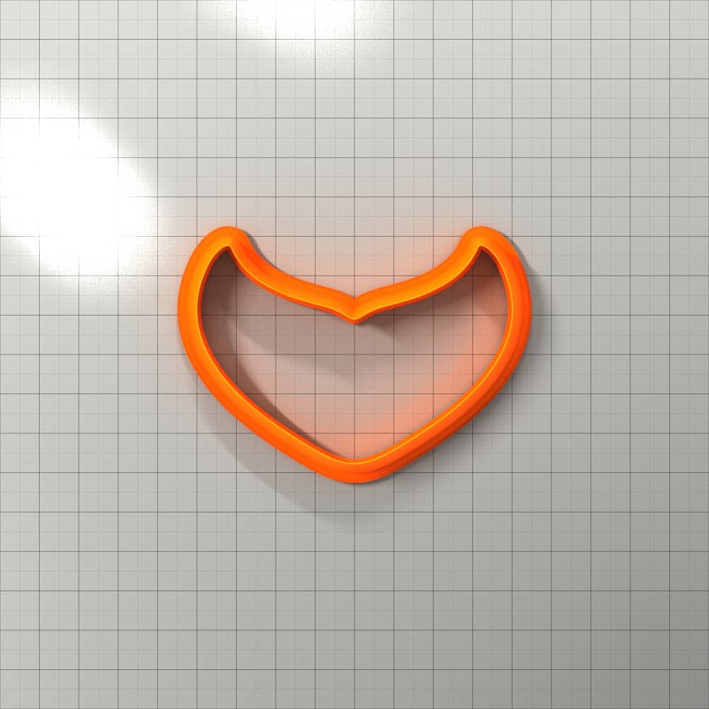 Statement necklace shape polymer clay cutter