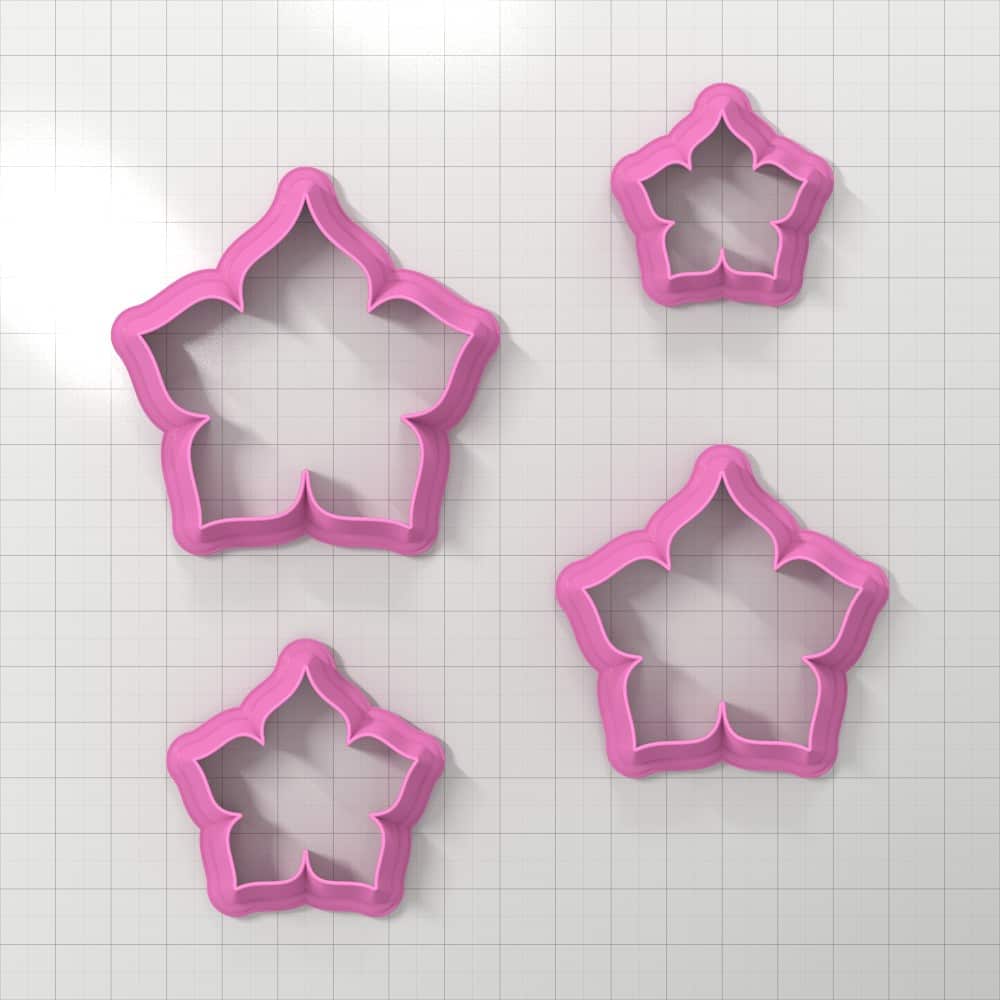 Flowers Clay Cutters Plastic Cutters SweetyBijou Tools
