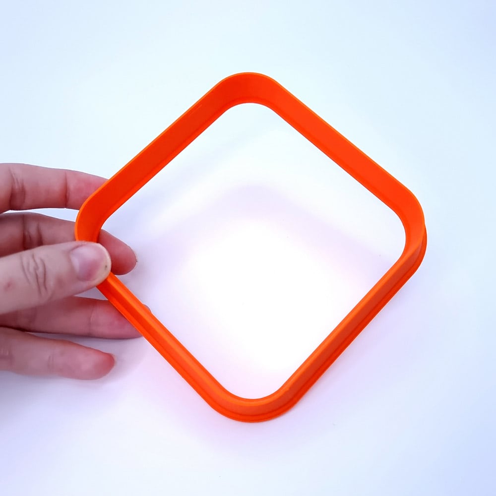 Huge Square Rounded Cutter Plastic Cutters SweetyBijou Tools 8cm