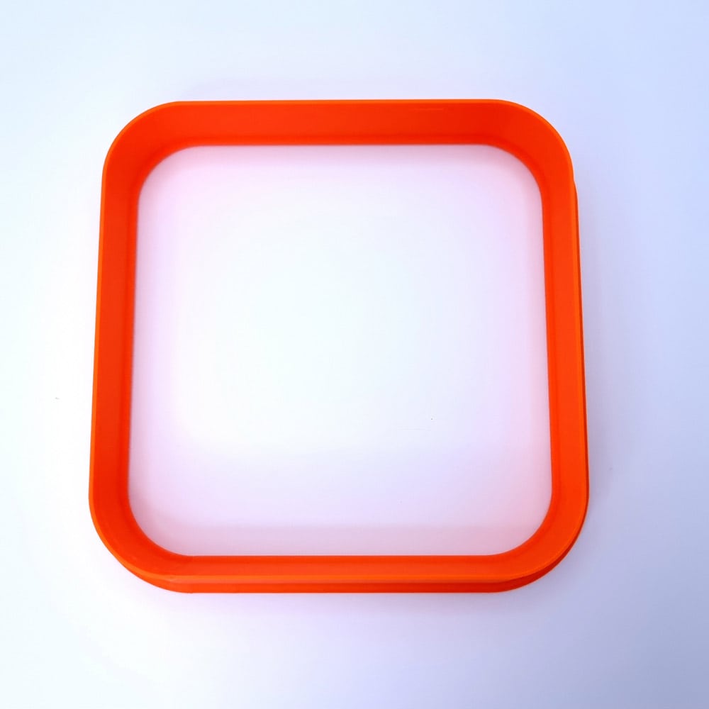 Rounded square extra-large polymer clay cutter