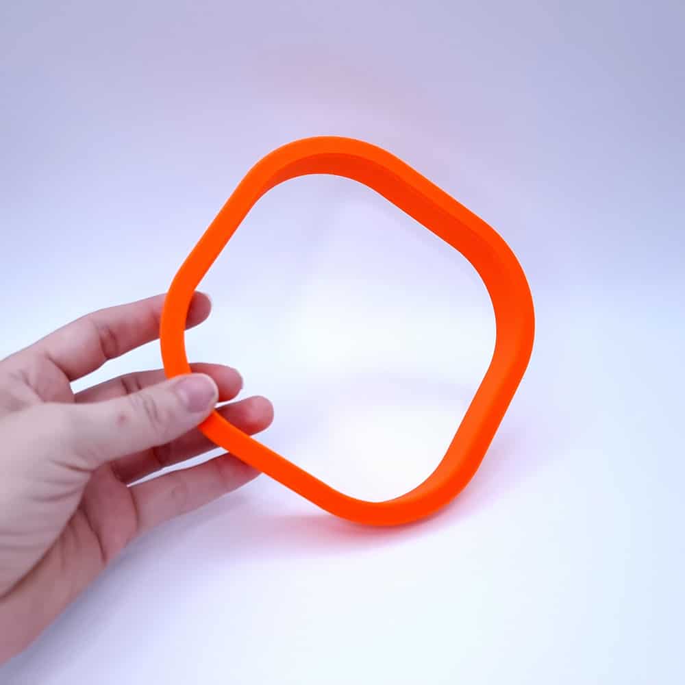 Rounded square extra-large polymer clay cutter