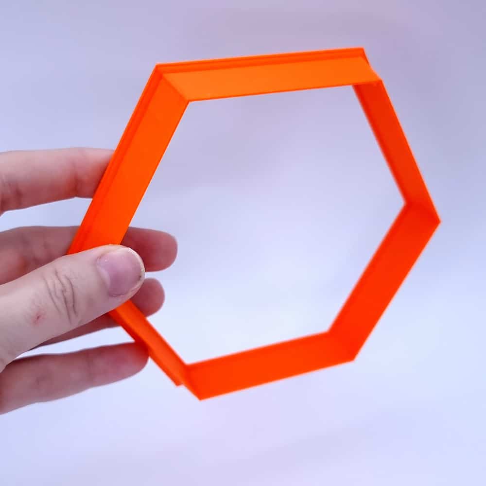 Huge Hexagon Cutter Plastic Cutters SweetyBijou Tools 8cm