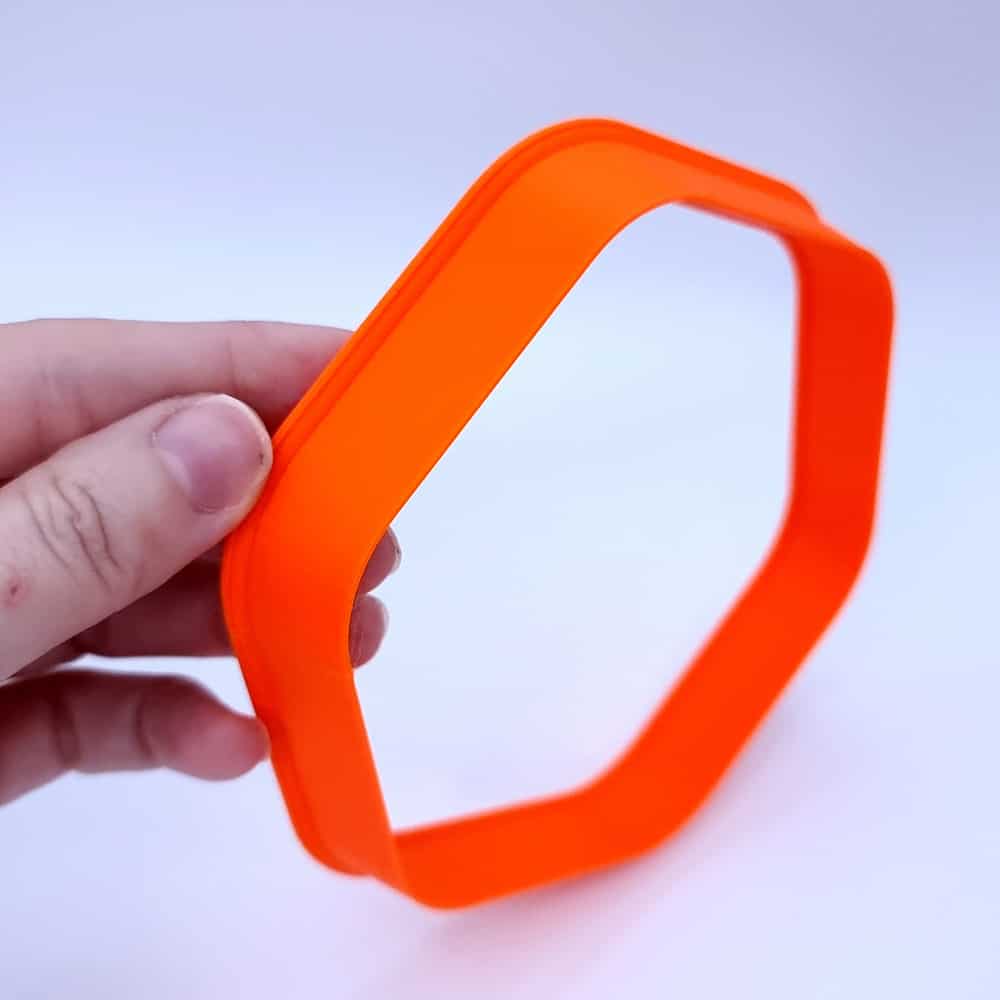Rounded hexagon extra-large polymer clay cutter