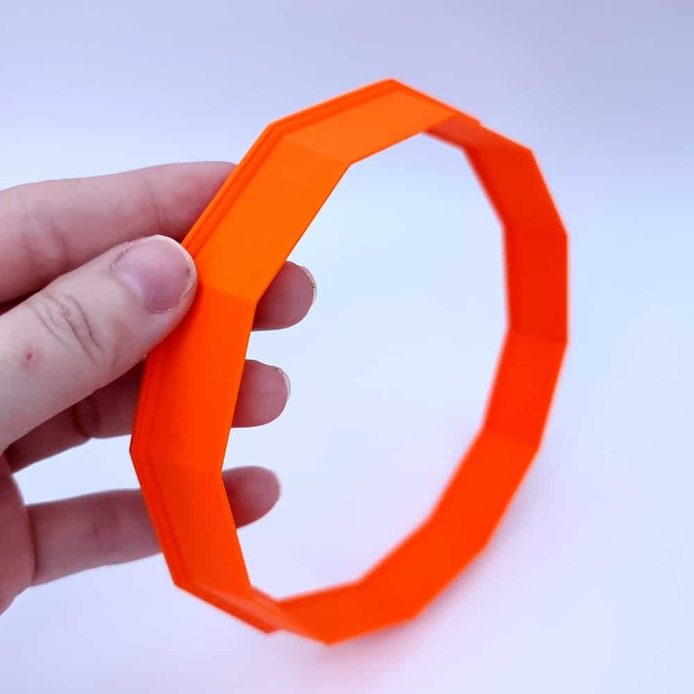12-sided shape extra-large polymer clay cutter