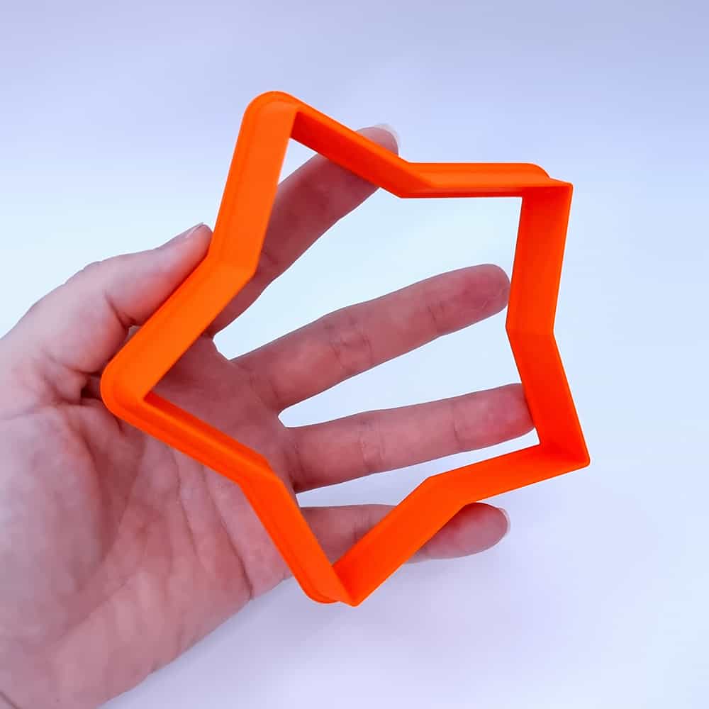 5-pointed star extra-large polymer clay cutter