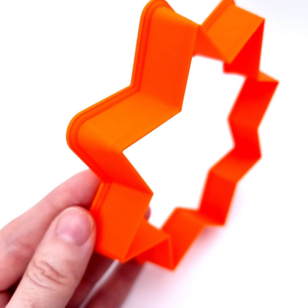 8-pointed star extra-large polymer clay cutter