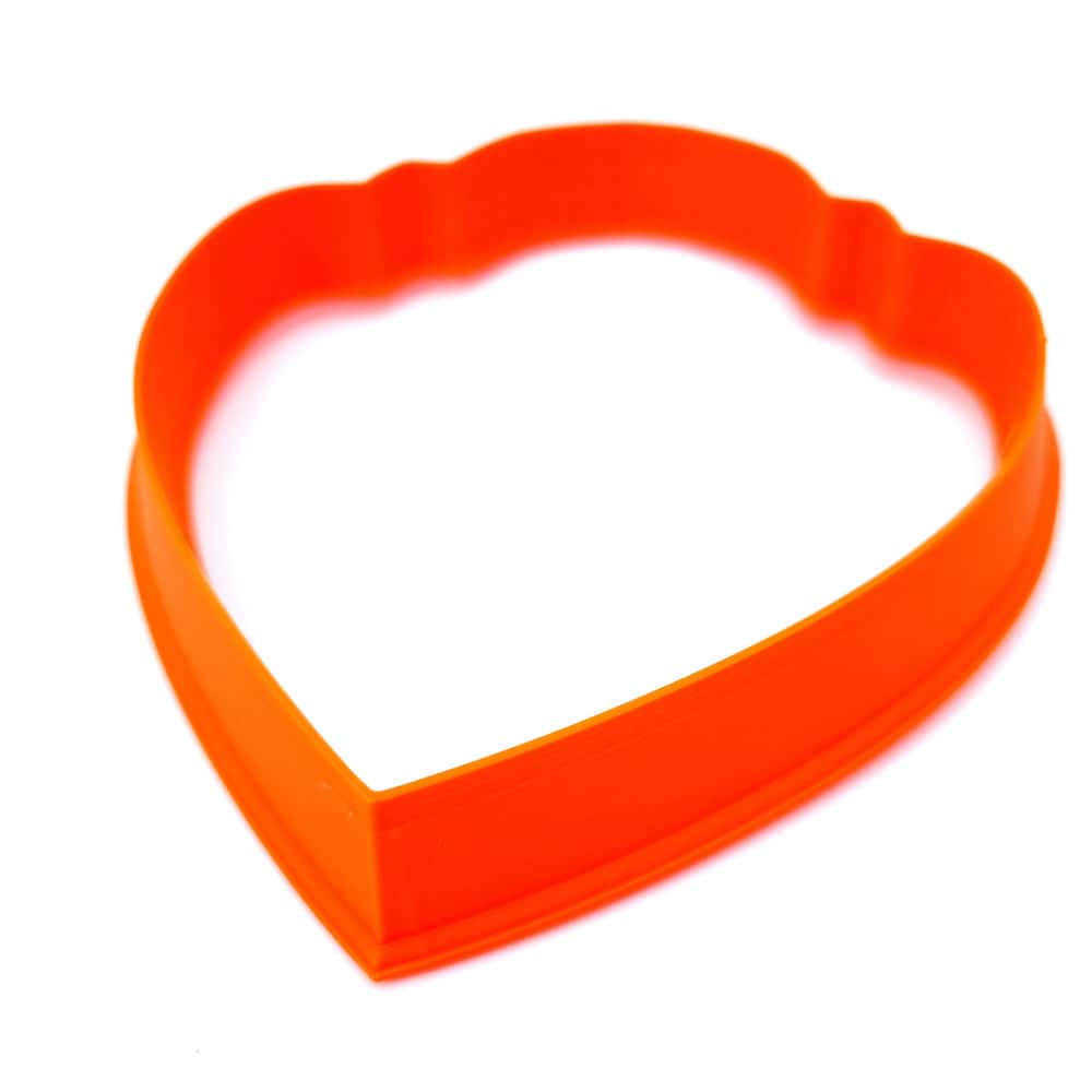 Ornate shield extra-large polymer clay cutter