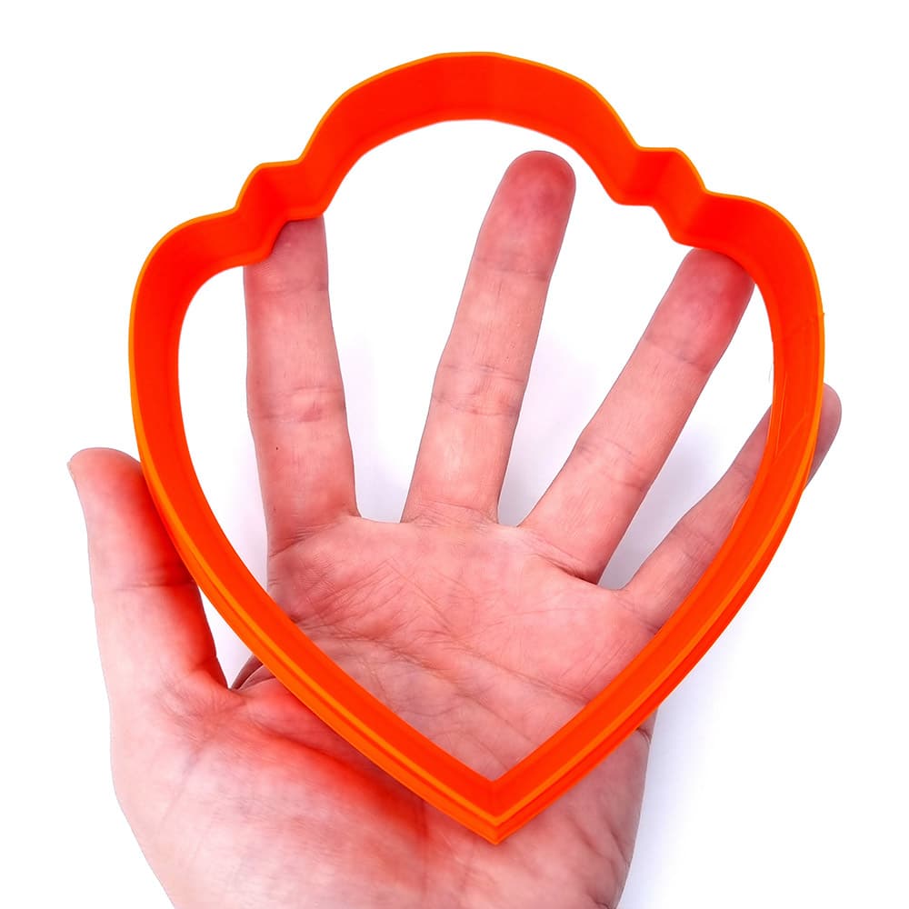 Huge Wavy Heart Clay Cutter Plastic Cutters SweetyBijou Tools 8cm