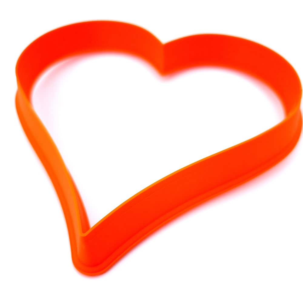 Folk heart extra-large polymer clay cutter