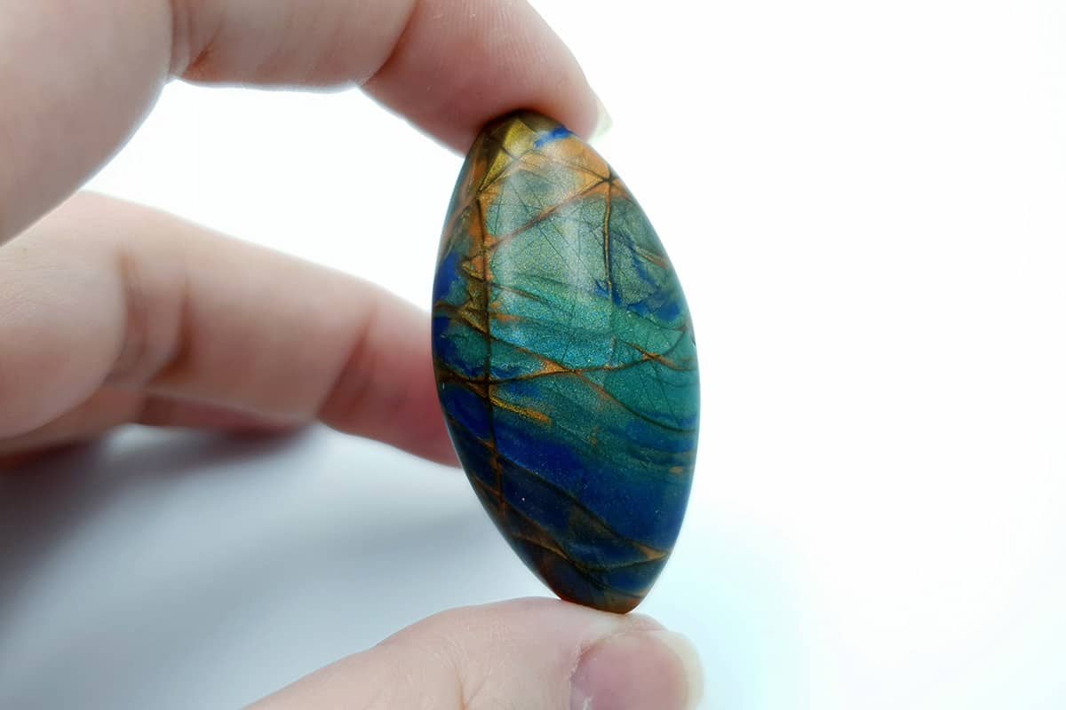 5 cabochons Faux Labradorite Stone Cabochons SweetyBijou Cabochons