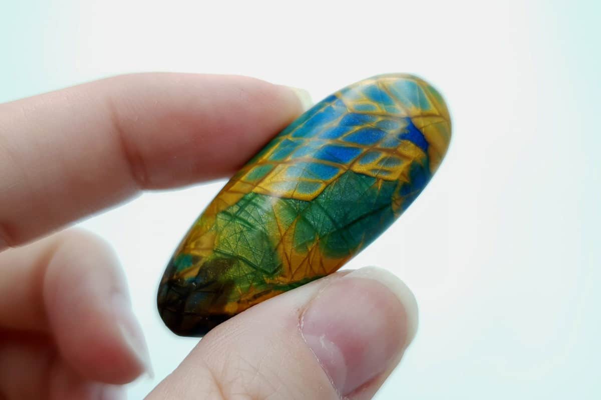 5 cabochons Faux Labradorite Stone Cabochons SweetyBijou Cabochons
