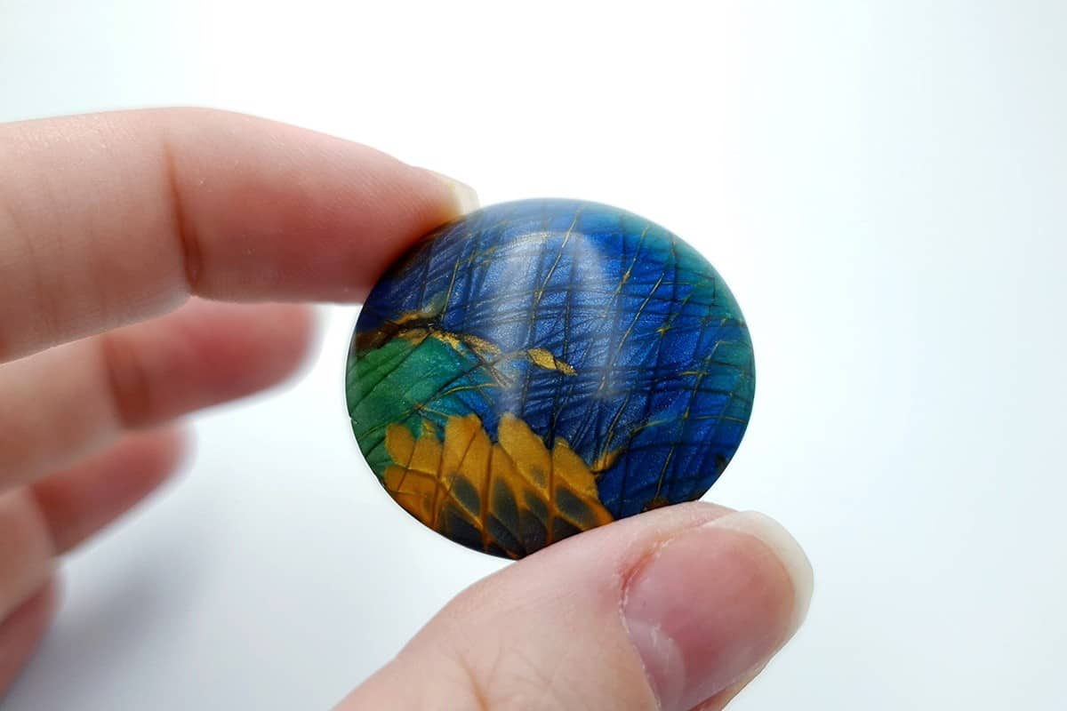 4 cabochons faux labradorite stone #1 Cabochons SweetyBijou Cabochons