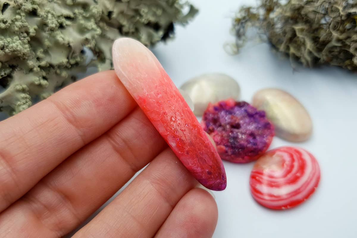 5 pcs Faux Pink Stones from Polymer Clay (Set #4) Cabochons SweetyBijou Cabochons