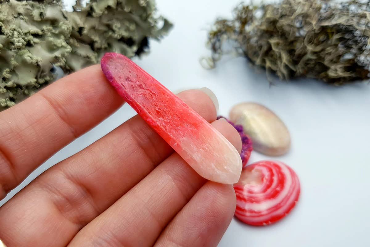 5 pcs Faux Pink Stones from Polymer Clay (Set #4) Cabochons SweetyBijou Cabochons