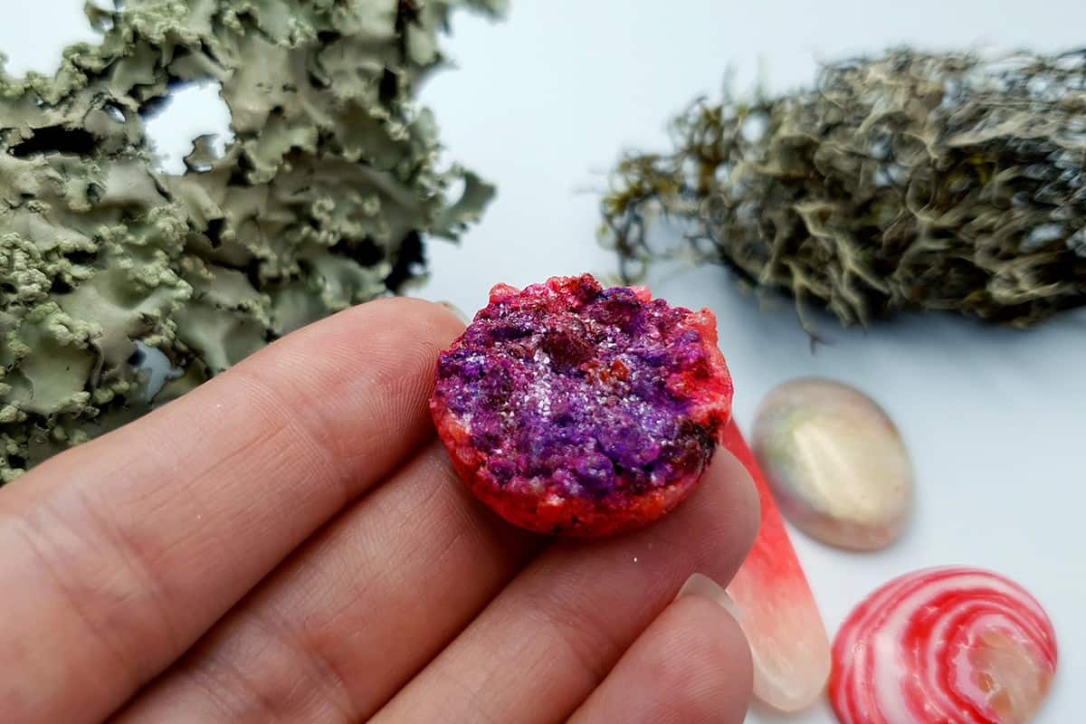 5 pcs Faux Pink Stones from Polymer Clay (Set #4) Cabochons SweetyBijou Cabochons