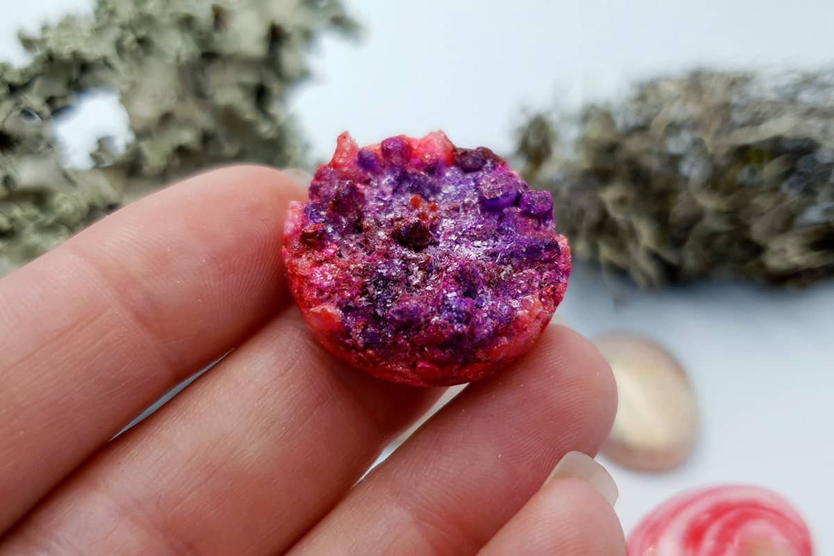 5 pcs Faux Pink Stones from Polymer Clay (Set #4) Cabochons SweetyBijou Cabochons