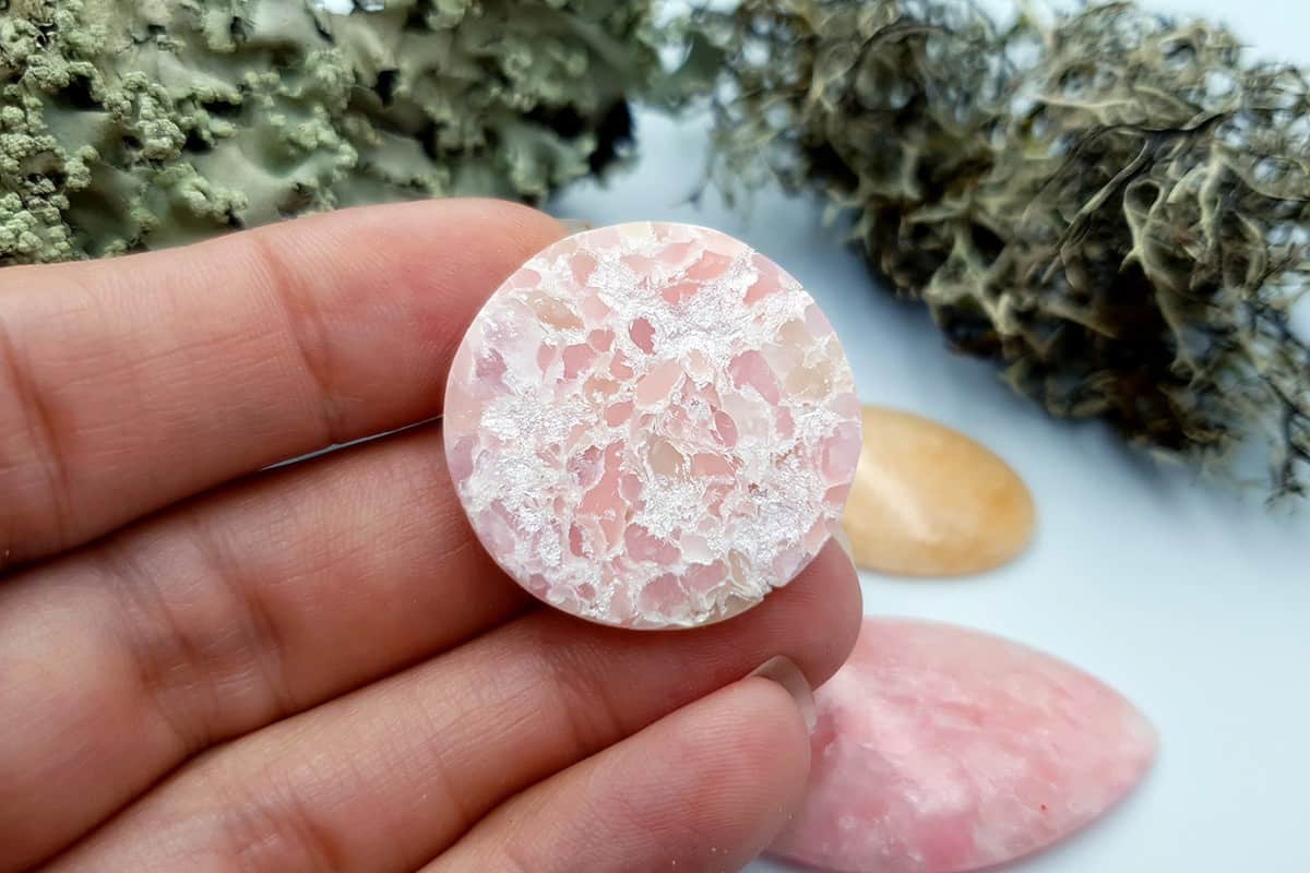 3 pcs Faux Pink Stones from Polymer Clay (Set #7) Cabochons SweetyBijou Cabochons