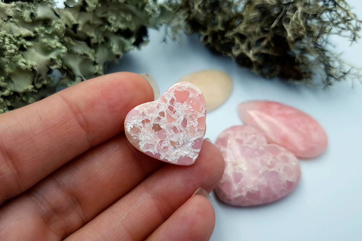 4 pcs Faux Pink Stones from Polymer Clay (Set #8) Cabochons SweetyBijou Cabochons