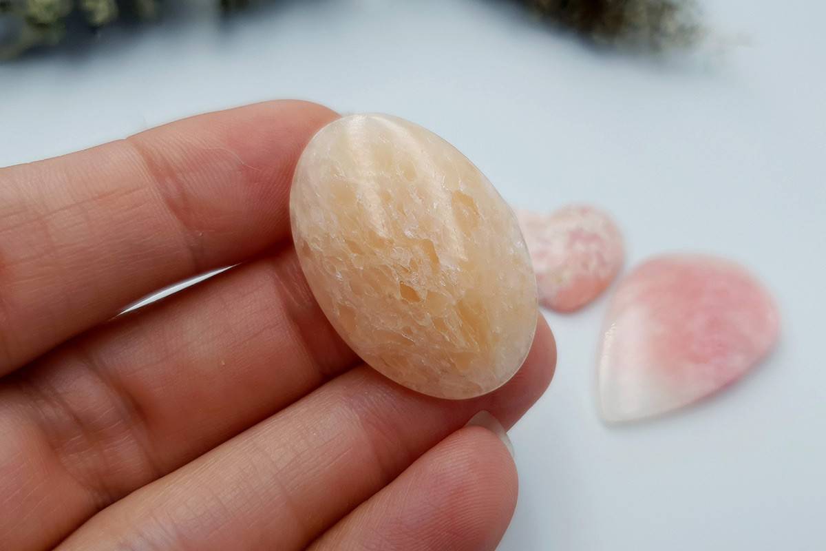 3 pcs Faux Pink Stones from Polymer Clay (Set #10) Cabochons SweetyBijou Cabochons