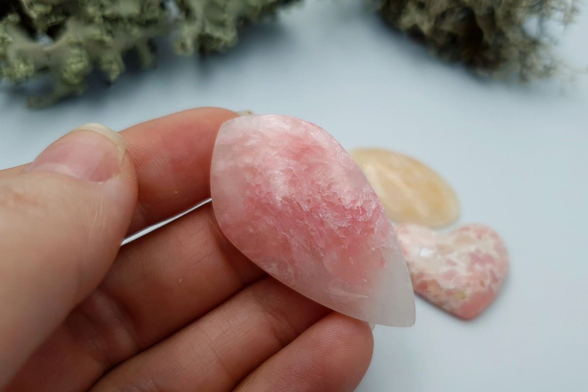 3 pcs Faux Pink Stones from Polymer Clay (Set #10) Cabochons SweetyBijou Cabochons