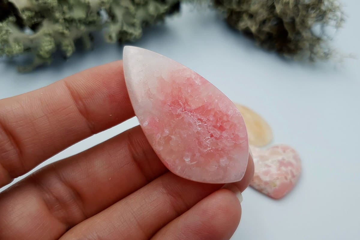 3 pcs Faux Pink Stones from Polymer Clay (Set #10) Cabochons SweetyBijou Cabochons