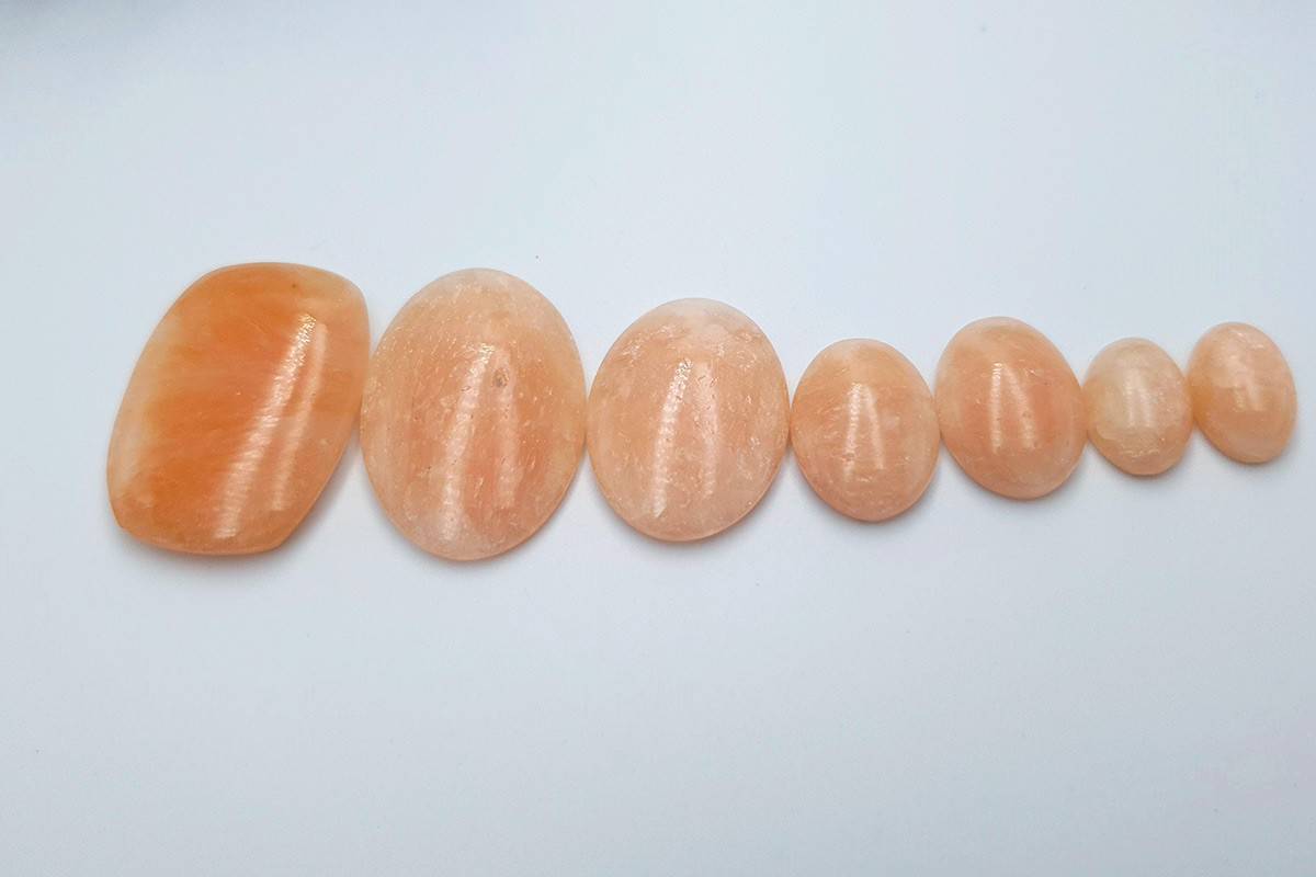 7 pcs Faux Pink Stones from Polymer Clay (Set #12) Cabochons SweetyBijou Cabochons