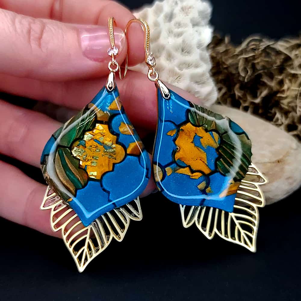 Romantic Earrings "Moroccan Mosaic" Earrings SweetyBijou Jewelry