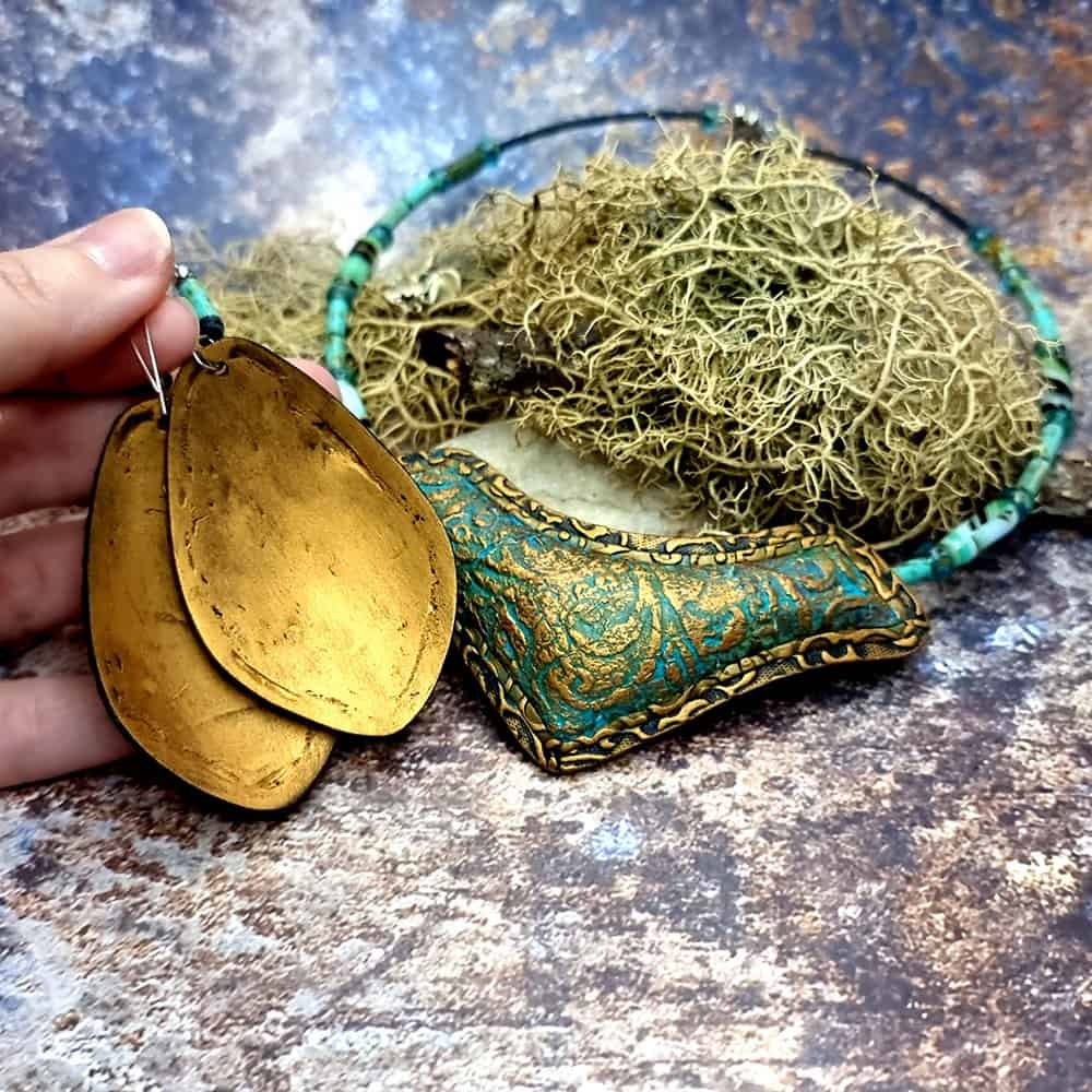 Polymer clay Jewelry Set "Medieval Treasures" Jewelry Set SweetyBijou Jewelry