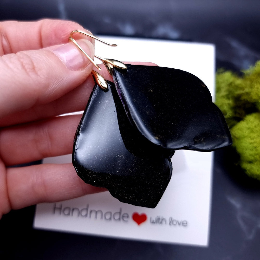 Deep Ocean Earrings - Valentine's Day Treasure Earrings SweetyBijou Jewelry