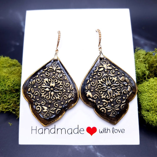 Bronze Filigree Earrings - Sophisticated Gift for Your Beloved Earrings SweetyBijou Jewelry