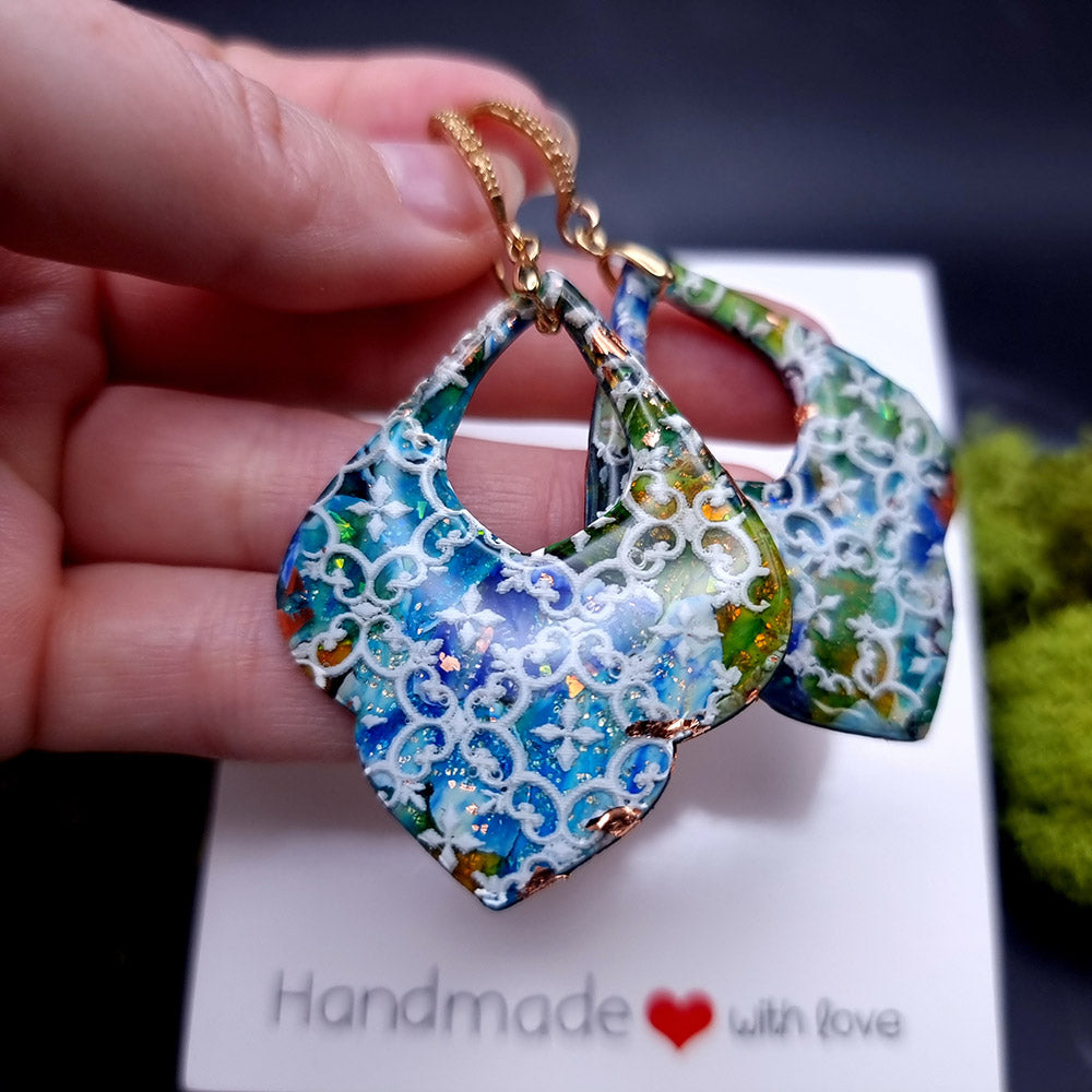 Mosaic Marvel Earrings - Romantic Gift for Special Occasions Earrings SweetyBijou Jewelry