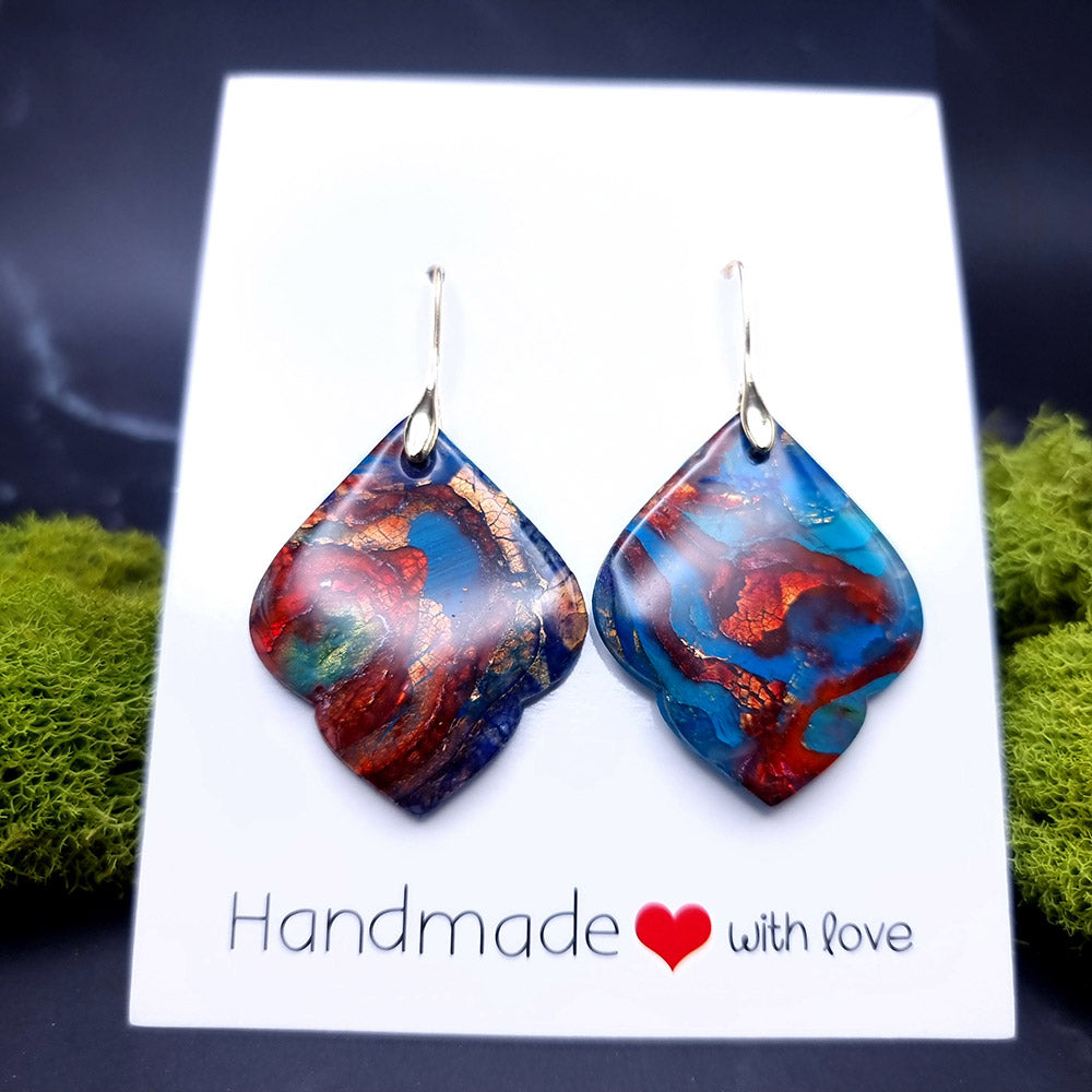 Crimson Tide Cascade Earrings - Romantic Gesture for Special Celebrations Earrings SweetyBijou Jewelry