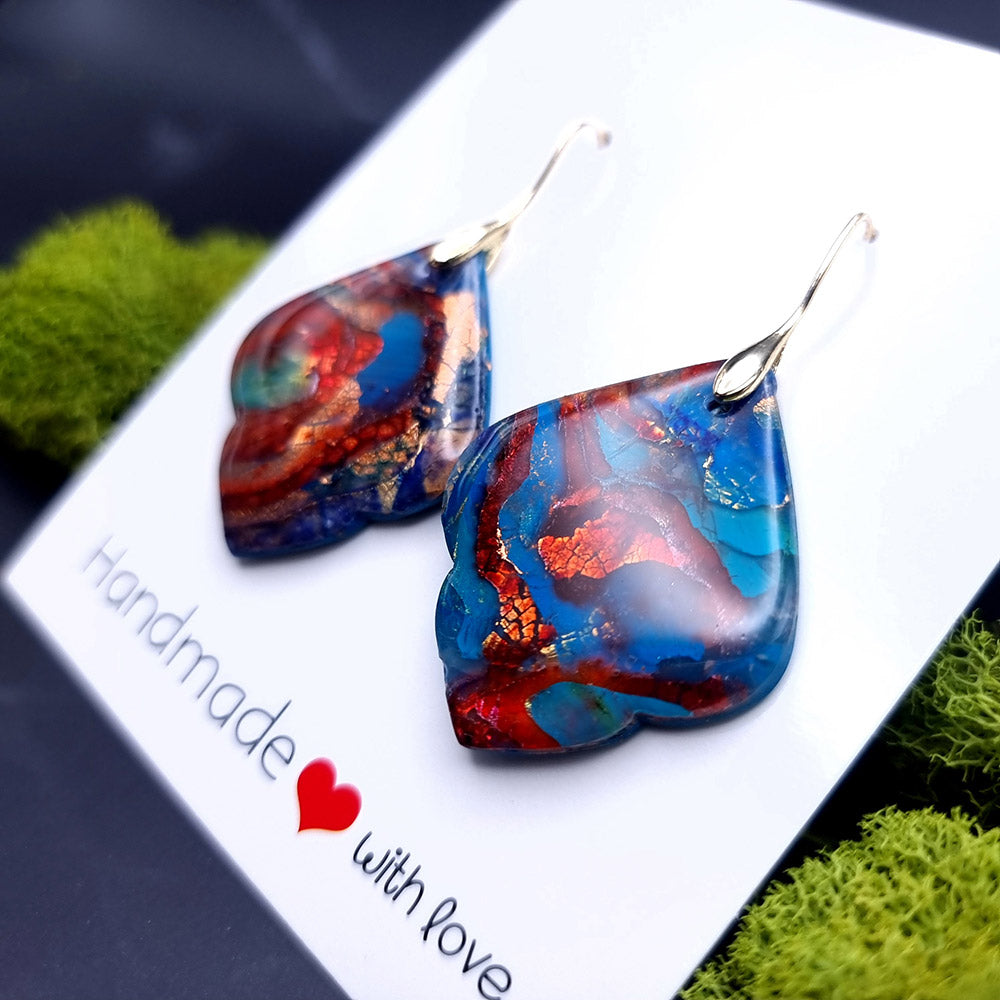 Crimson Tide Cascade Earrings - Romantic Gesture for Special Celebrations Earrings SweetyBijou Jewelry