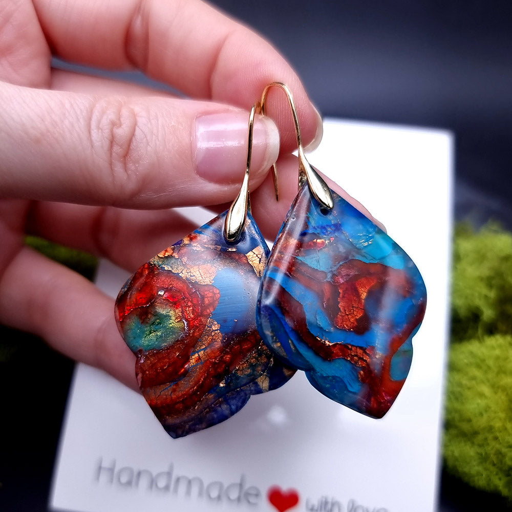 Crimson Tide Cascade Earrings - Romantic Gesture for Special Celebrations Earrings SweetyBijou Jewelry