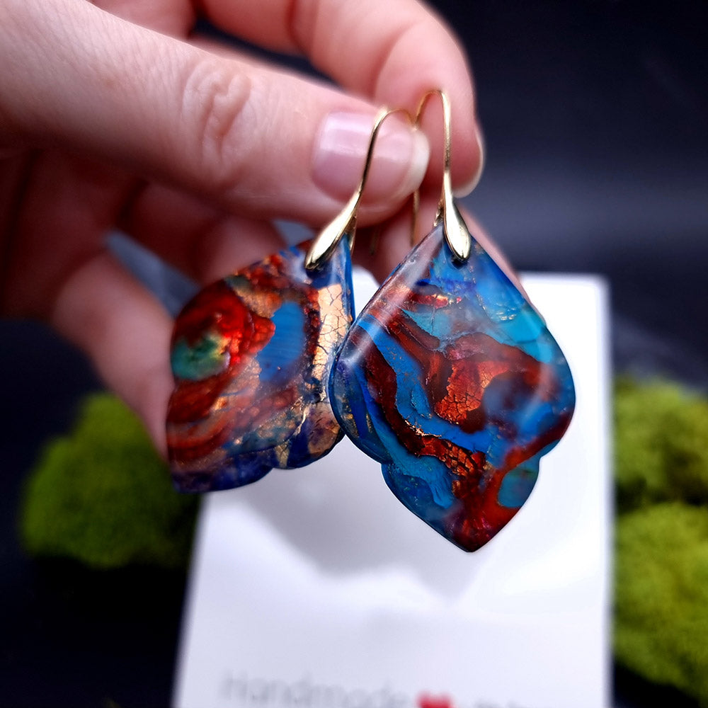 Crimson Tide Cascade Earrings - Romantic Gesture for Special Celebrations Earrings SweetyBijou Jewelry