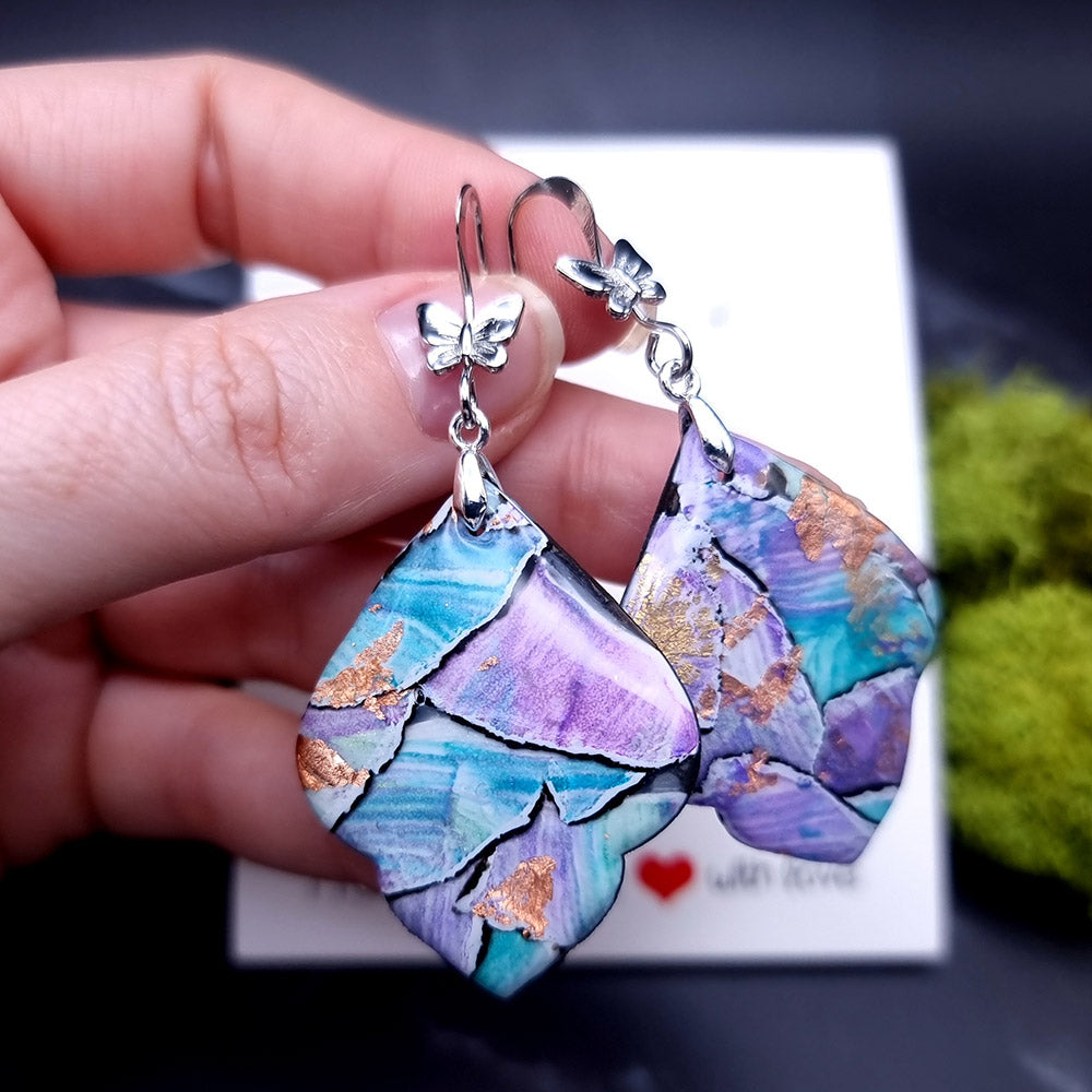 Aquarelle Dreams Earrings - Perfect Valentine's Day Gift Earrings SweetyBijou Jewelry