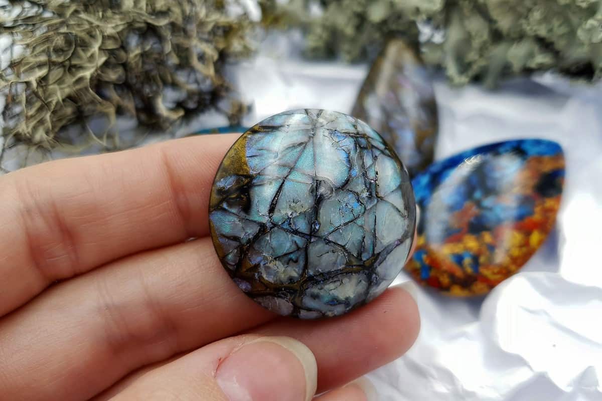 4 pcs Labradorite Pietersite Stone Mix (Set #1) Cabochons SweetyBijou Cabochons
