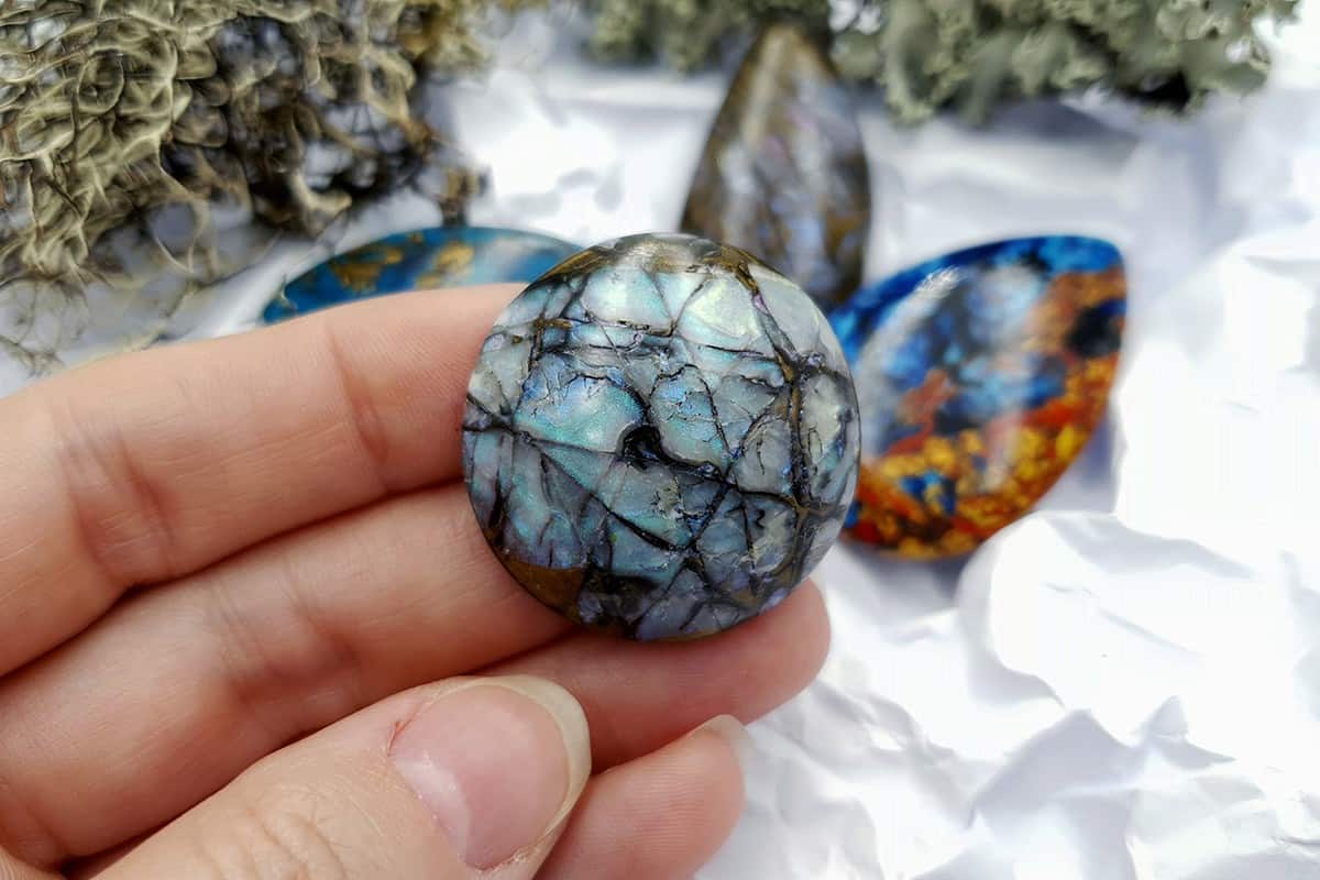 4 pcs Labradorite Pietersite Stone Mix (Set #1) Cabochons SweetyBijou Cabochons