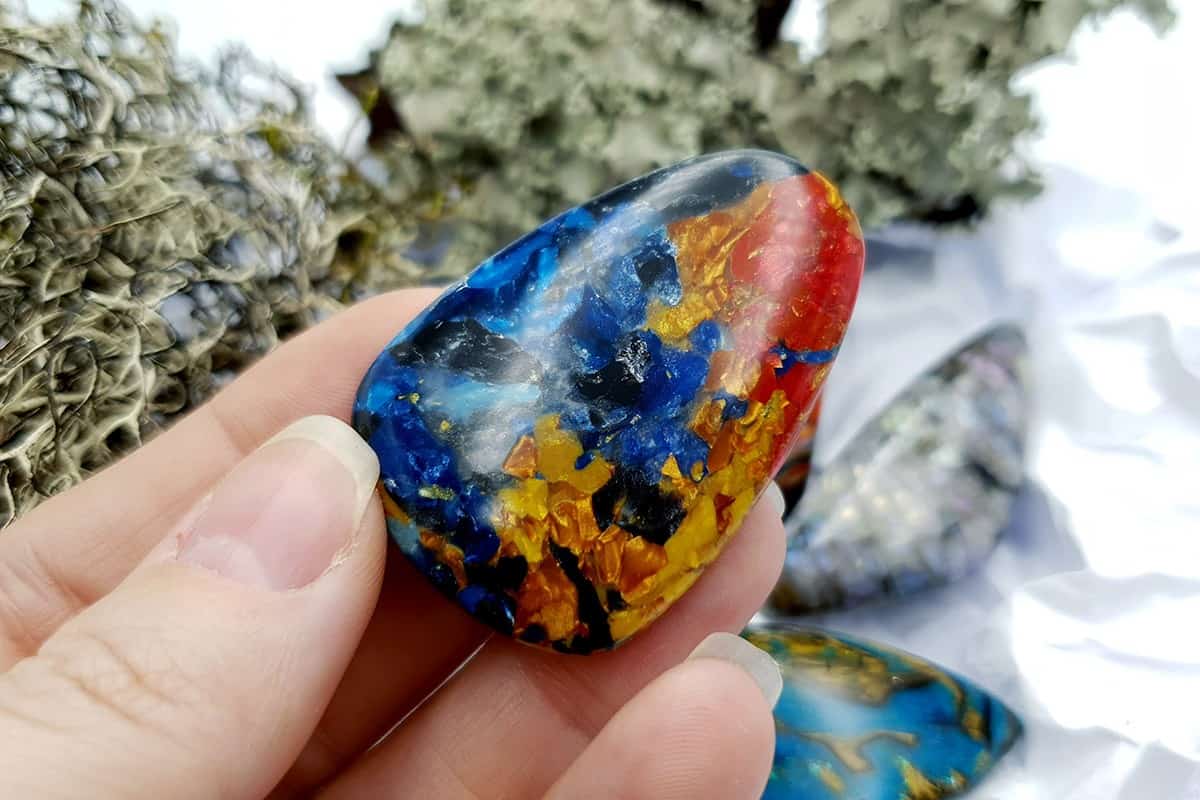 4 pcs Labradorite Pietersite Stone Mix (Set #2) Cabochons SweetyBijou Cabochons