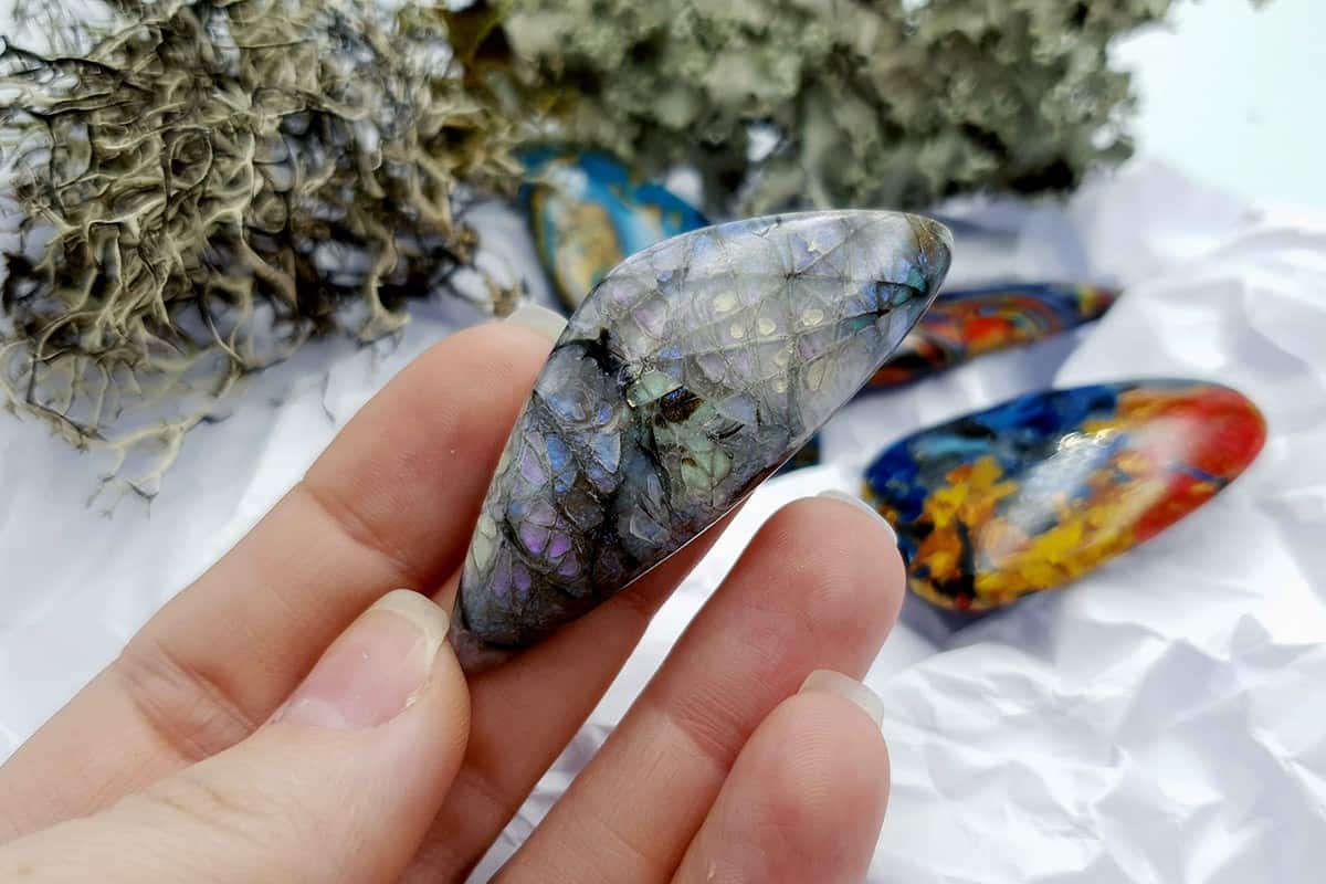 4 pcs Labradorite Pietersite Stone Mix (Set #2) Cabochons SweetyBijou Cabochons