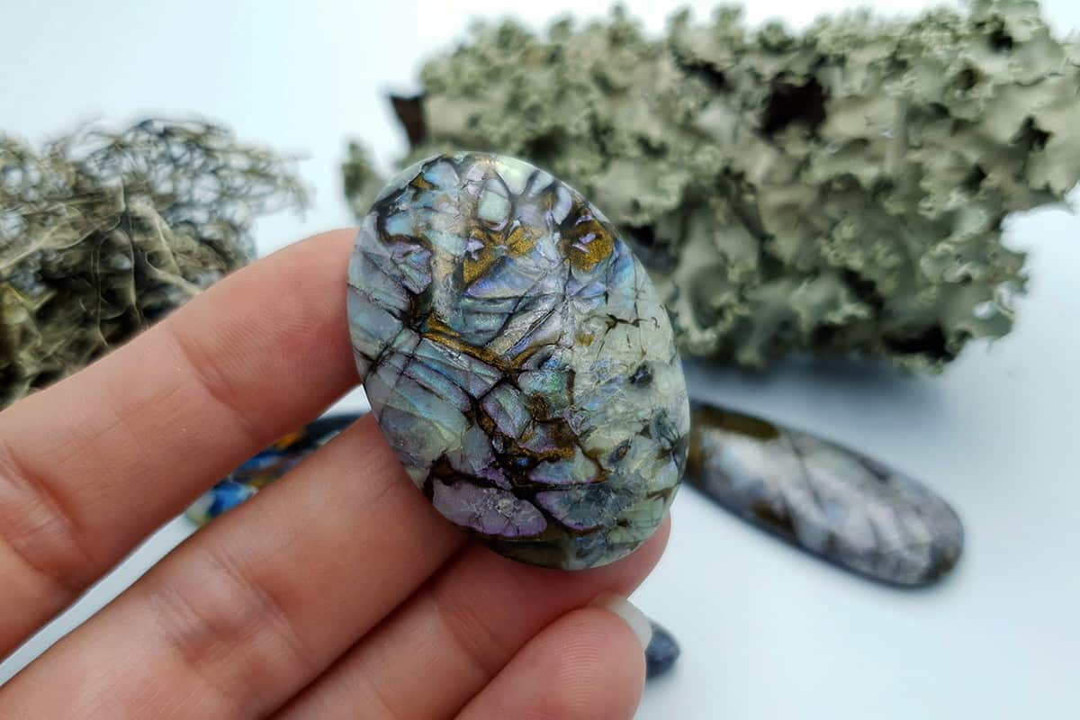 4 pcs Labradorite Pietersite Stone Mix (Set #9) Cabochons SweetyBijou Cabochons