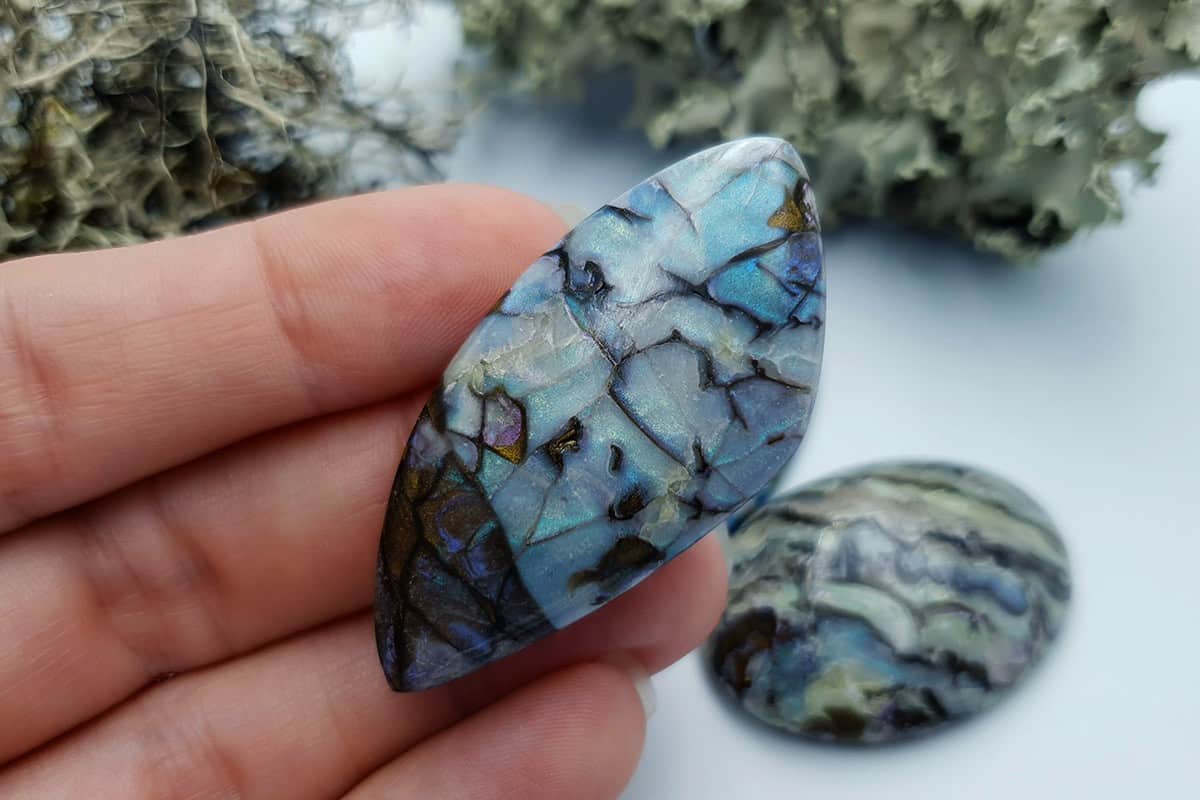 4 pcs Labradorite Pietersite Stone Mix (Set #11) Cabochons SweetyBijou Cabochons