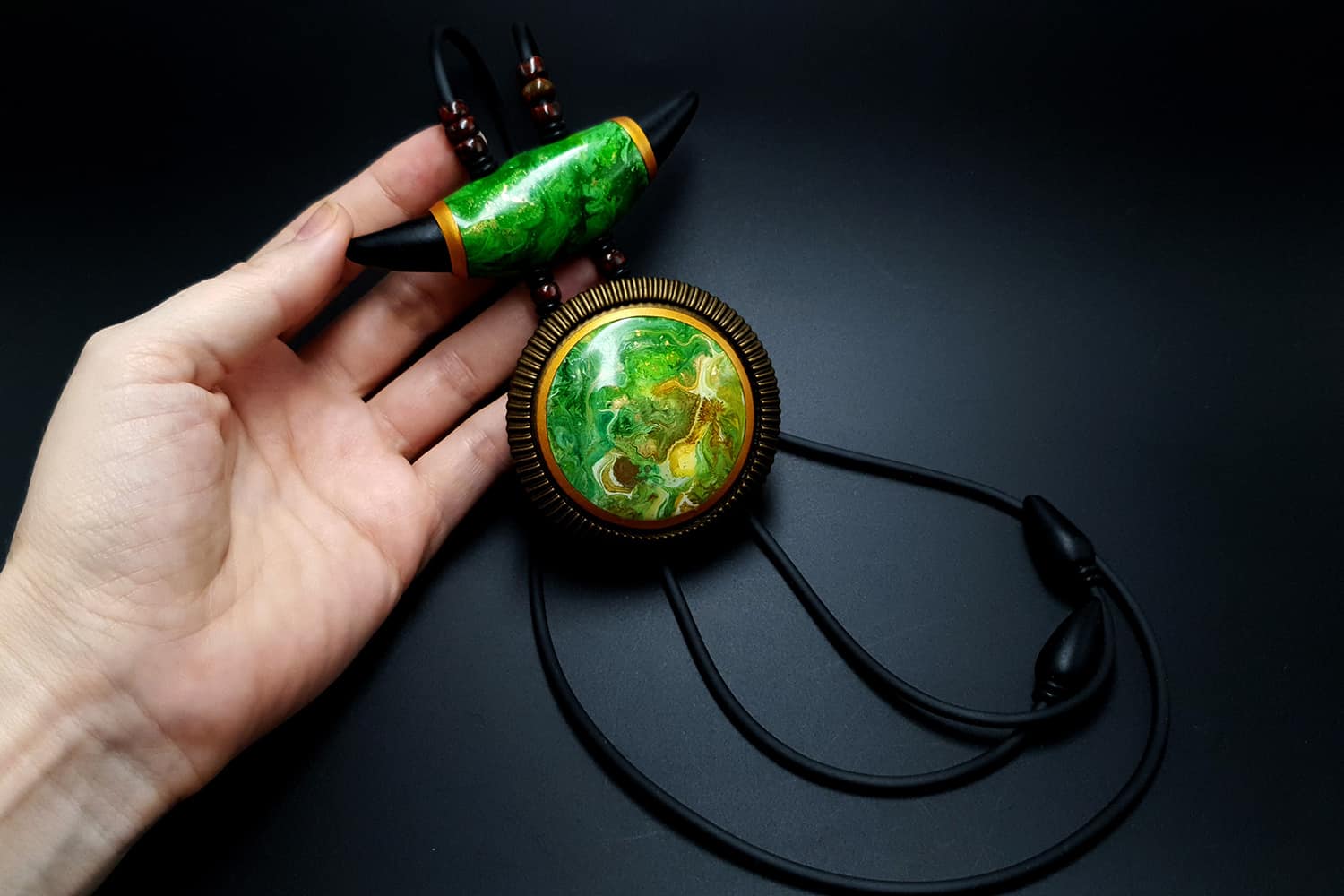 The Magic Forest - Long Pendant Pendant SweetyBijou Jewelry