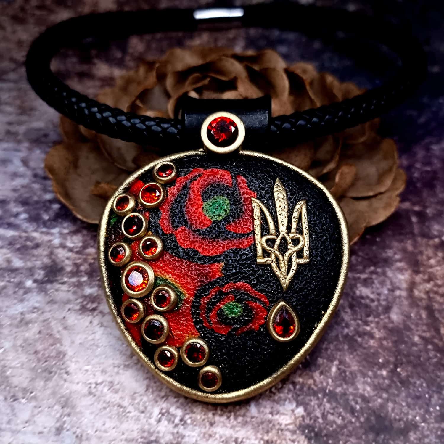 Ukrainian Symbols - Pendant Pendant SweetyBijou Jewelry Default Title